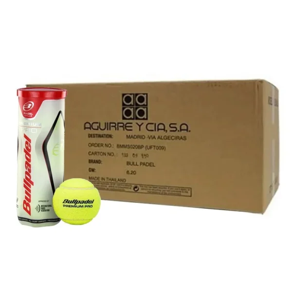 BULLPADEL PREMIUM PRO PADEL BALL BOX 3x24